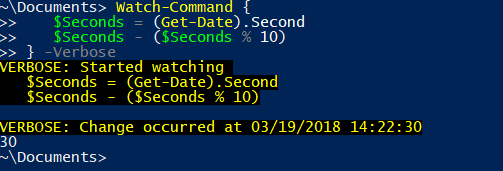 Watch-Command Example