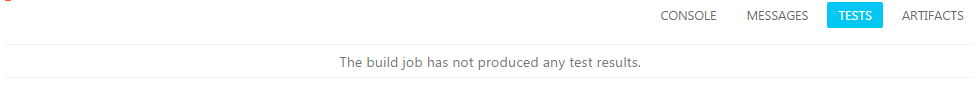 AppVeyor - The build job has not produced and test results