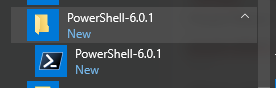 PowerShell Core in Start Menu